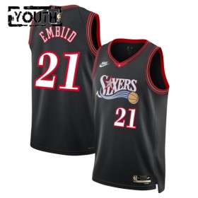 Dres Philadelphia 76ers Joel Embiid Nike 2025-26 Classic Edition Crno Swingman - Dječji